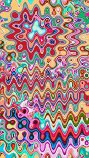 Vibrant Abstract Psychedelic Liquid Swirls Mobile Wallpaper