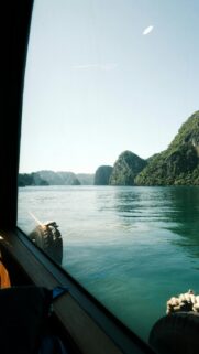 Ha Long Bay Serene Waters and Limestone Karsts Mobile Wallpaper