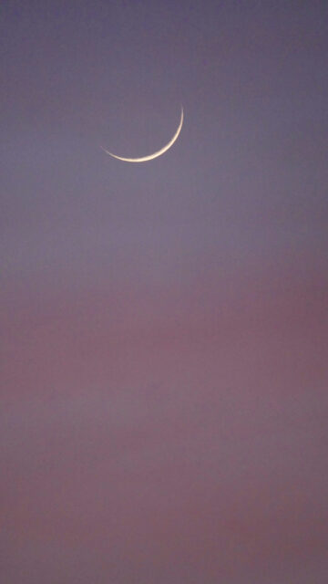 Waxing Crescent Moon Spiritual Manifestation Energy Wallpaper