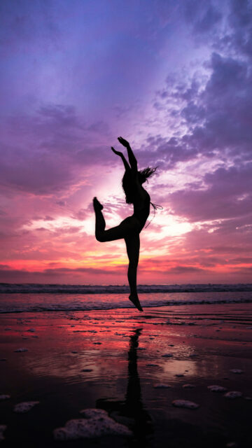 Chakra Energy Flow Silhouette Spiritual Aesthetic Phone Wallpaper