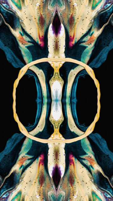 Cosmic Mandala Sacred Geometry Spiritual Energy Art Wallpaper