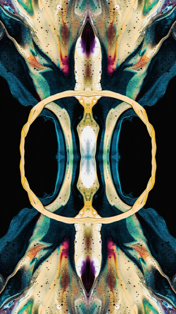 Cosmic Mandala Sacred Geometry Spiritual Energy Art Wallpaper