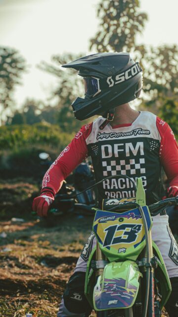 Motocross Rider Ready for Adventure 4K Phone Wallpaper