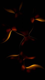 Minimalist Golden Abstract Liquid Curves Mobile Wallpaper