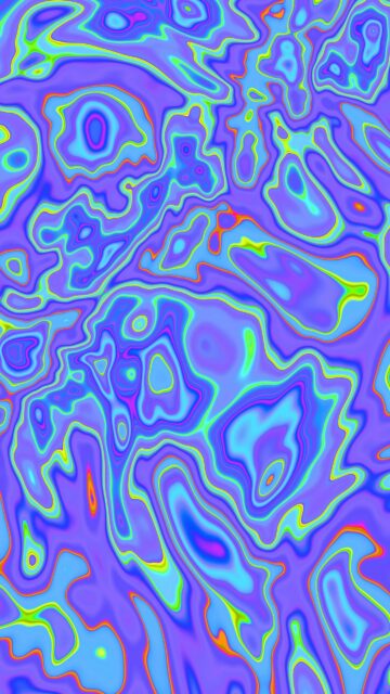 Psychedelic Liquid Swirl Abstract Vibrant Neon Colorful Art Wallpaper
