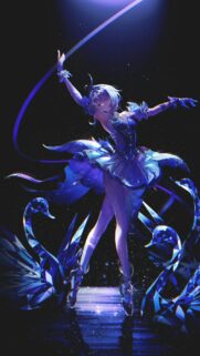 Stunning Anime Ballerina Swan Princess High Resolution Mobile Wallpaper