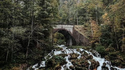 Arch, Waterfall, Rocks Wallpapers Free Download
