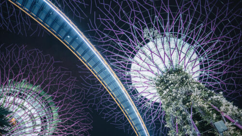 Architecture, Lights, Bottom Wallpapers Free Download