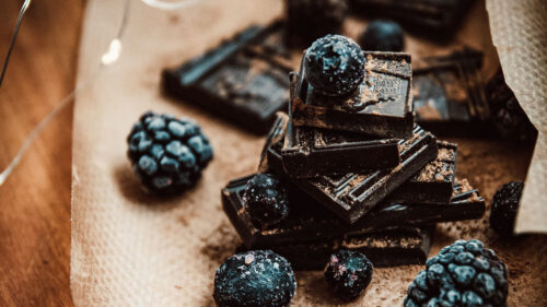 Chocolate, Blueberries, Blackberries, Wallpapers Free Download For Your Device