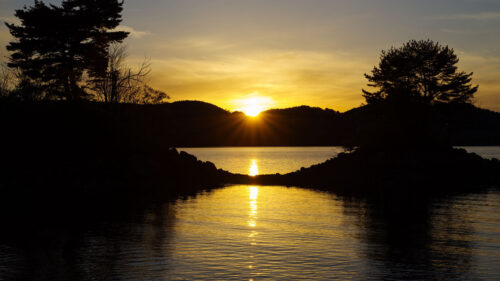 Lake, Sunset, Dusk Wallpapers Free Download
