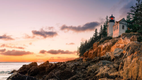 Lighthouse, Building, Rock, Wallpapers Free Download