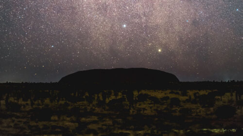 Mountains, Night, Stars Wallpapers Download For Your Device