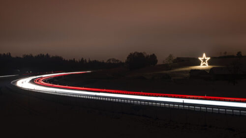 Road, Star, Glow HD Wallpapers Free Download