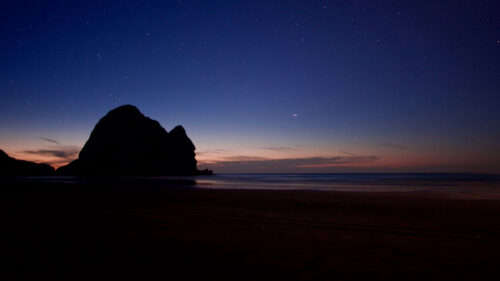 Rock, Beach, Night HD Wallpapers Free Download