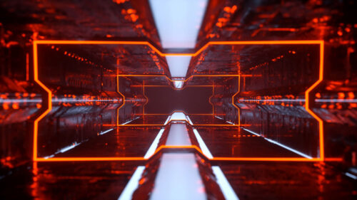 Tunnel, Neon, Lighting Wallpapers Free Download