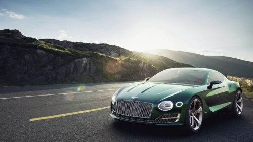 2015 Bentley, Green, Front, View Wallpapers Free Download
