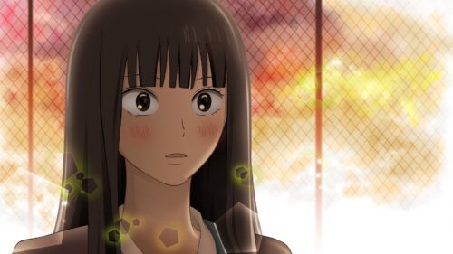 Anime, Girl, Surprising, Sunset, Fence Wallpapers Free Download