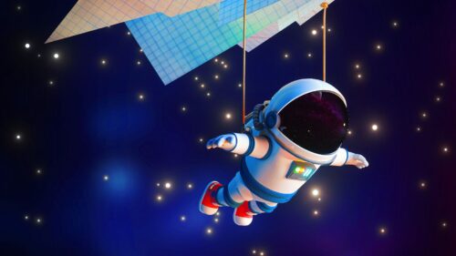 Astronaut AirPlane Paper HD Wallpapers Free Download