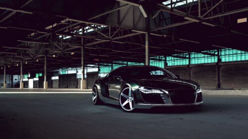 Audi R8, Chrome, Matte, Black HD Wallpapers Free Download