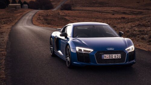 Audi R8, V10, Road, Motion HD Wallpapers Free Download