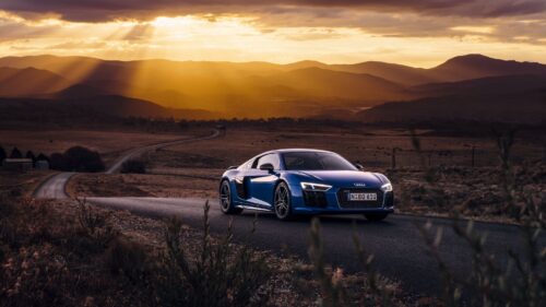 Audi R8, V10, Side, View, Road HD Wallpapers Free Download