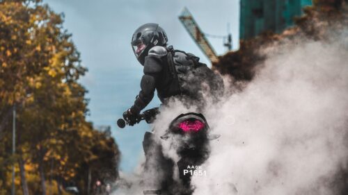 Biker, Motorcycle, Drift Desktop Wallpapers Free Download