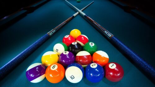 Billiard Balls, Cue, Table Desktop Wallpapers Free Download