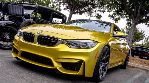 Bmw F82 M4, Yellow, Front, Bumper Free Wallpapers Download
