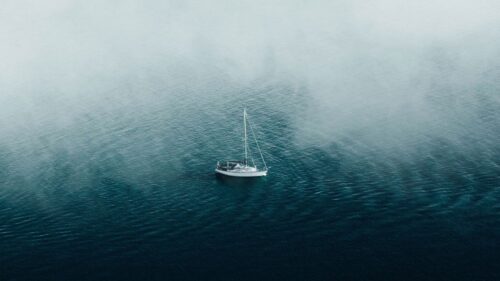 Boat, Ocean, Fog Wallpapers Free Download