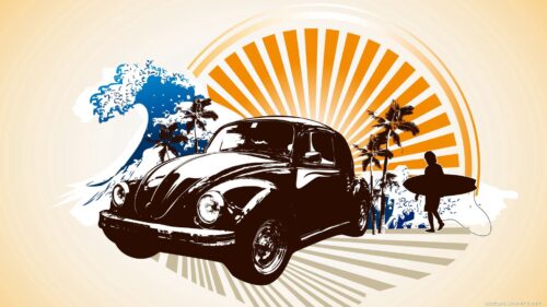 Car, Beach, Wave, Person HD Wallpapers Download