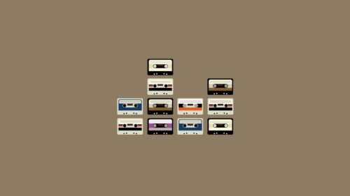 Cassette Set, Retro Wallpapers Free Download