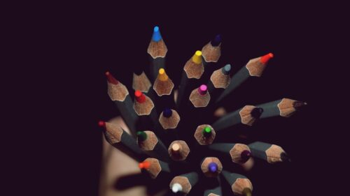Colored, Pencils, Hand Shadow HD Wallpapers Download