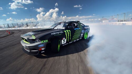 Competition, Drift, Sports, Car, Mustang, Clouds, Ford HD Wallpapers Download