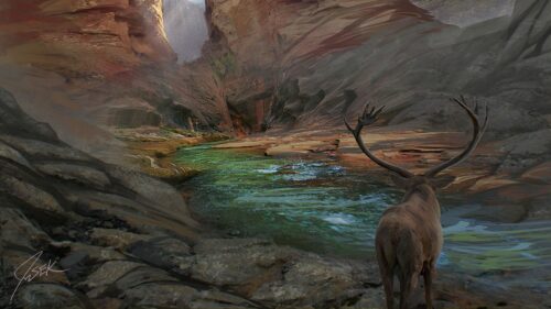 Deer, Horns, Fantasy Free Wallpapers Download