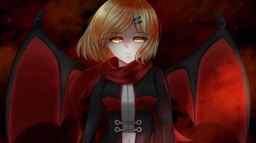 Girl, Anime, Red HD Wallpapers Free Deownload