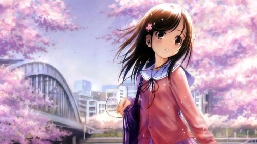 Girl, Brunette, Hair, Walk, Park HD Wallpapers