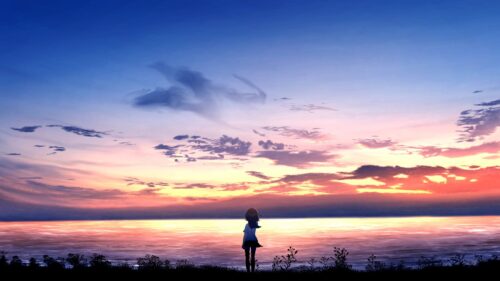 Girl, Loneliness, Sea Free Wallpapers Download