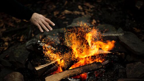 Hand, Fire, Sparks PC Wallpapers Free Download