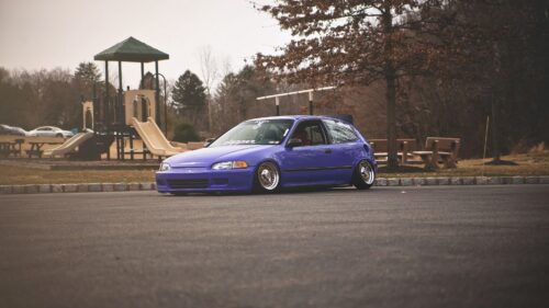 Honda Civic, Purple, Side View Wallpapers Free Download