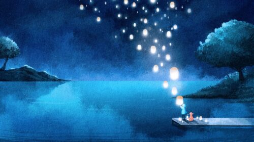 Lake, Night, Lanterns The Best Wallpapers Related to