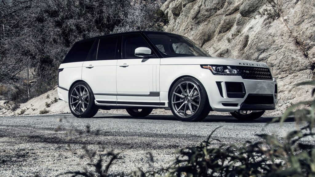 Land Rover, Range Rover, Vogue, White, Side View Great Wallpapers Download