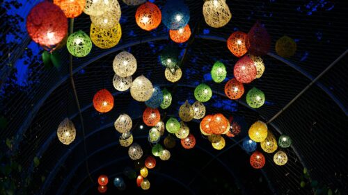 Lanterns, Yarn, Design, Night Great Wallpapers Download