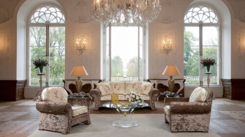 Living Room, Hall, Chandelier Free Wallpapers Download