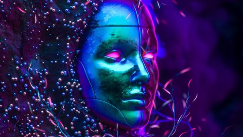 Mask, Neon, Glitter HD Wallpapers Free Download