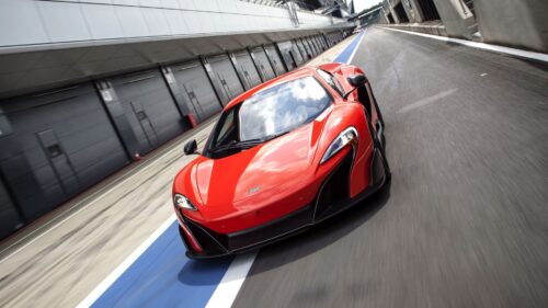 Mclaren 675lt, Red, Motion HD Wallpapers Free Download