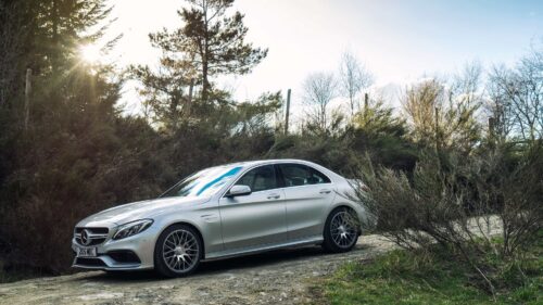 Mercedes Amg C63s, Side View Free Wallpapers Download