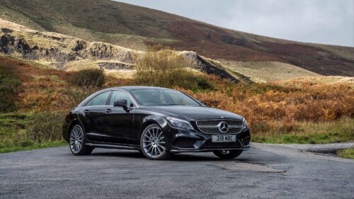 Mercedes Benz, CLS, Black, Side View Free Wallpapers Download