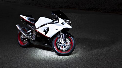 Motorcycle, Suzuki, Night Download Free HD Wallpapers