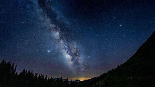 Mountains, Night, Starry, Sky Free HD Wallpapers Download