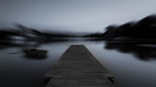Pier, BW, Night HD Wallpapers Free Download